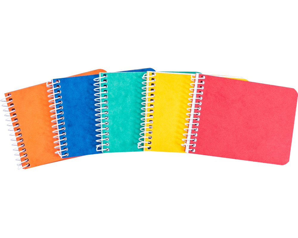 novooo. Notizbuch A6, 4 mm kariert 70g assortiert