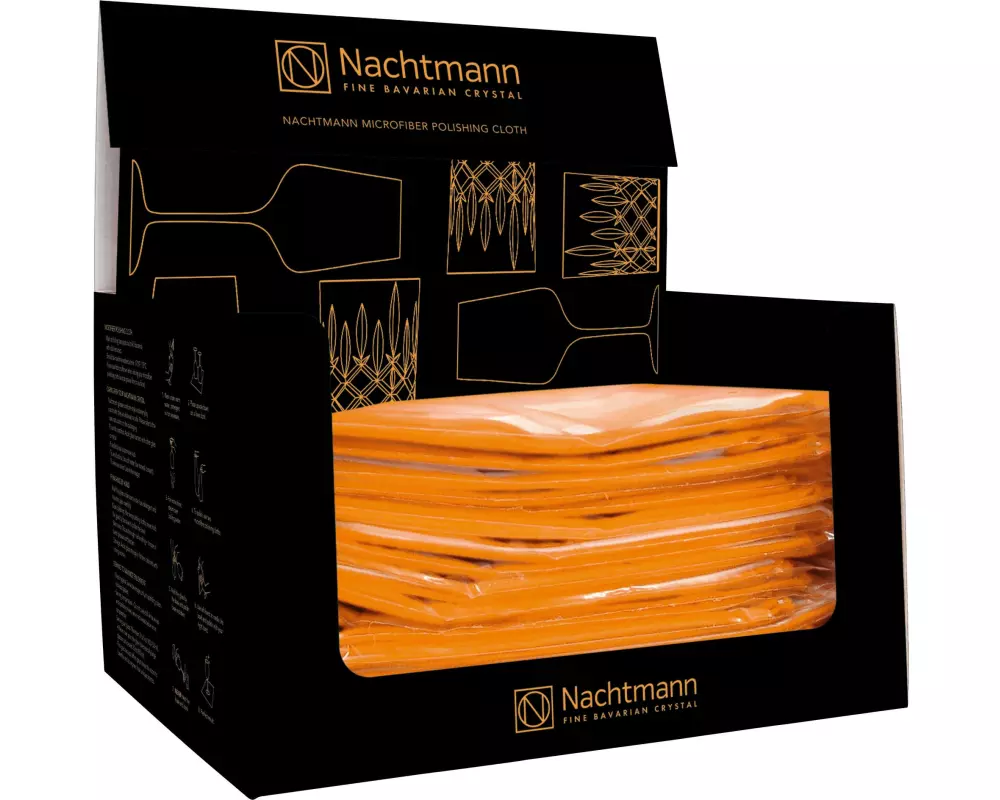 Nachtmann Poliertuch Mikrofaser 64 x 50 cm 1 Stück, Orange