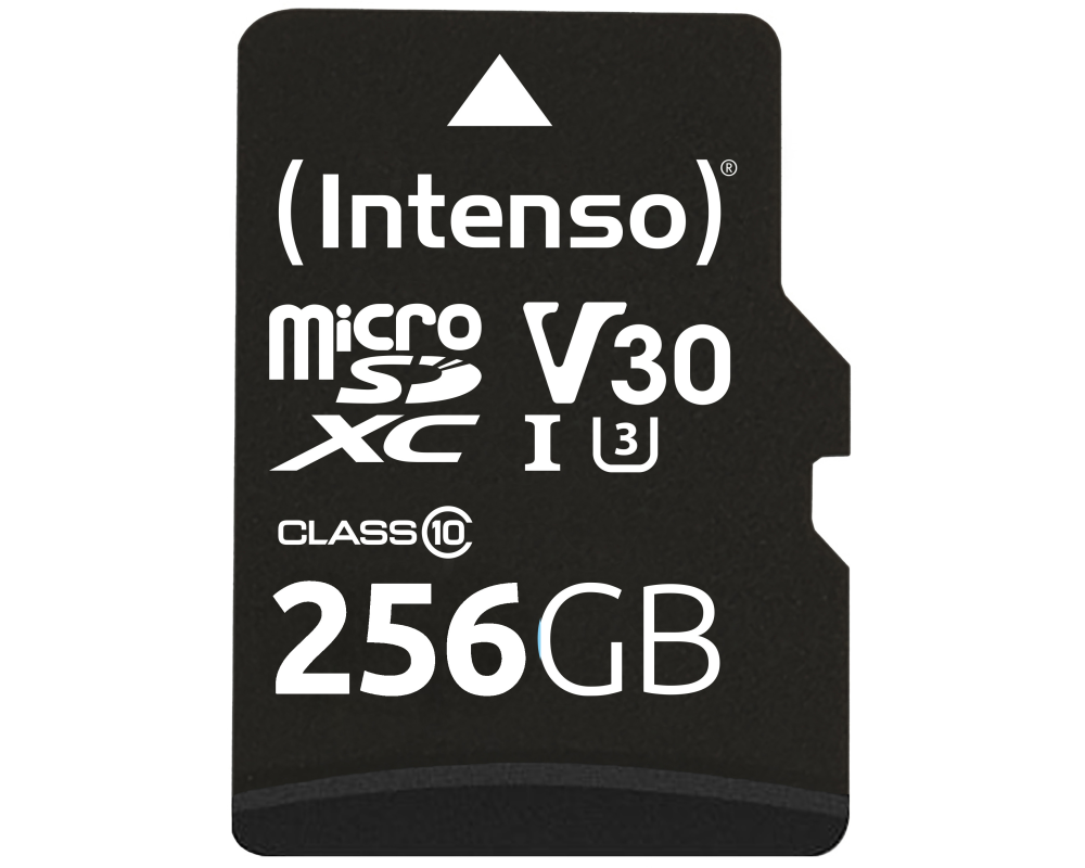 INTENSO Micro SDXC Card PRO 256GB 3433492 with adapter, UHS-I