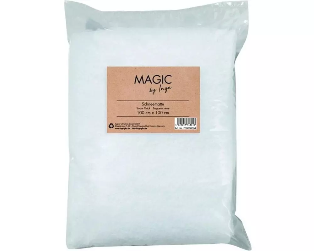 INGES CHRISTMAS DECOR Schneematte 100 x 100 cm