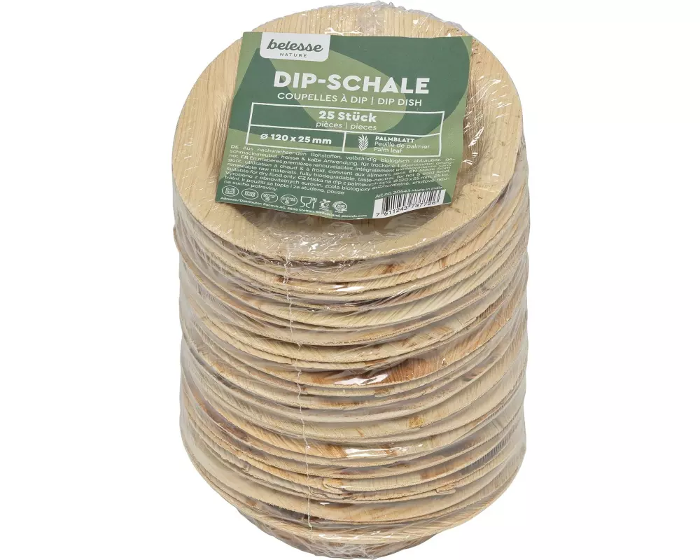 belesse nature Dip-Schale Palmblatt 25 Stück