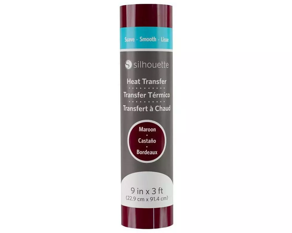 Silhouette Aufbügelfolie 22.9 cm x 91.4 cm Kastanien, glatt