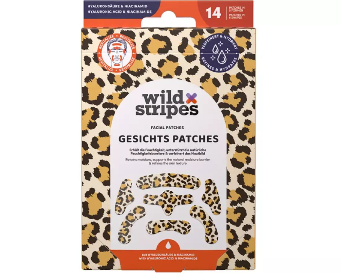 Wild Stripes Gesichtspflaster, Hyaluronsäure und Niacinamid, A 24 ml