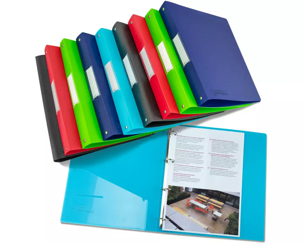 Rapesco Ordner A4, 35 mm, Sortierte Farben, 10 Stück