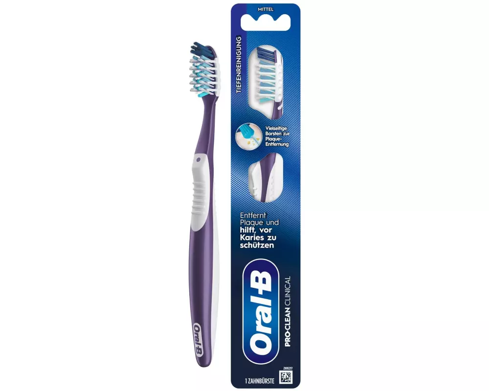 Oral-B Handzahnbürste Pro-Clean Clinical Medium Borsten, 1 Stück