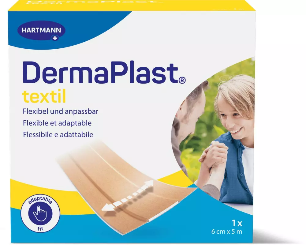 DermaPlast Textil Pflaster 5 m x 6 cm