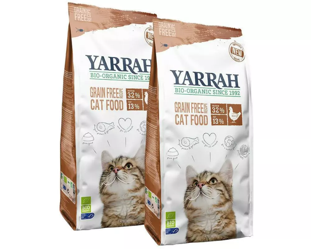 Yarrah Bio-Trockenfutter Weizenfrei Huhn 2x 2.4 kg