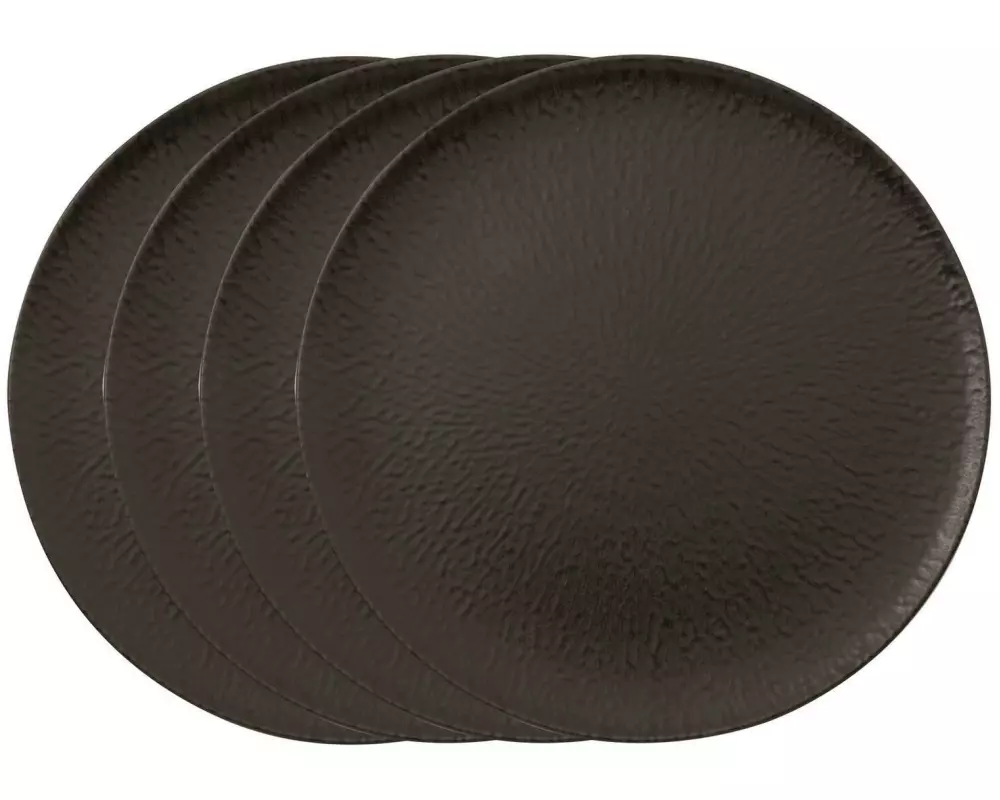 Arthur Krupp Speiseteller Onyx 4 Stück,Schwarz