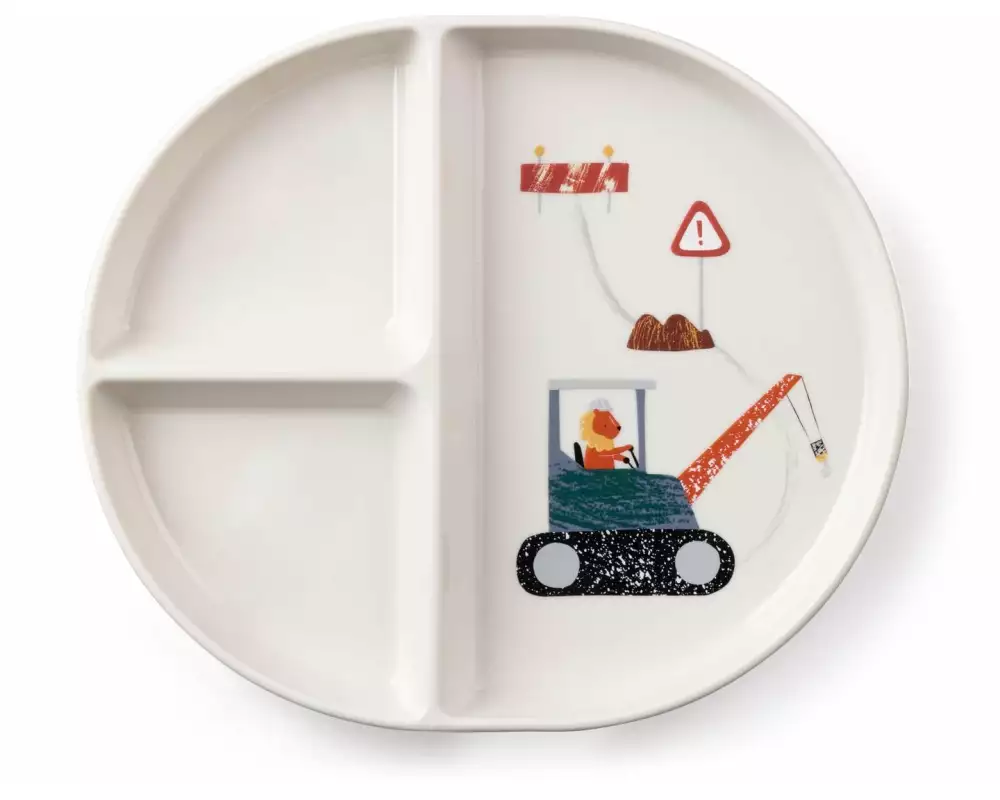 sebra Kinderteller Tastii 3 Fächer Busy Builders