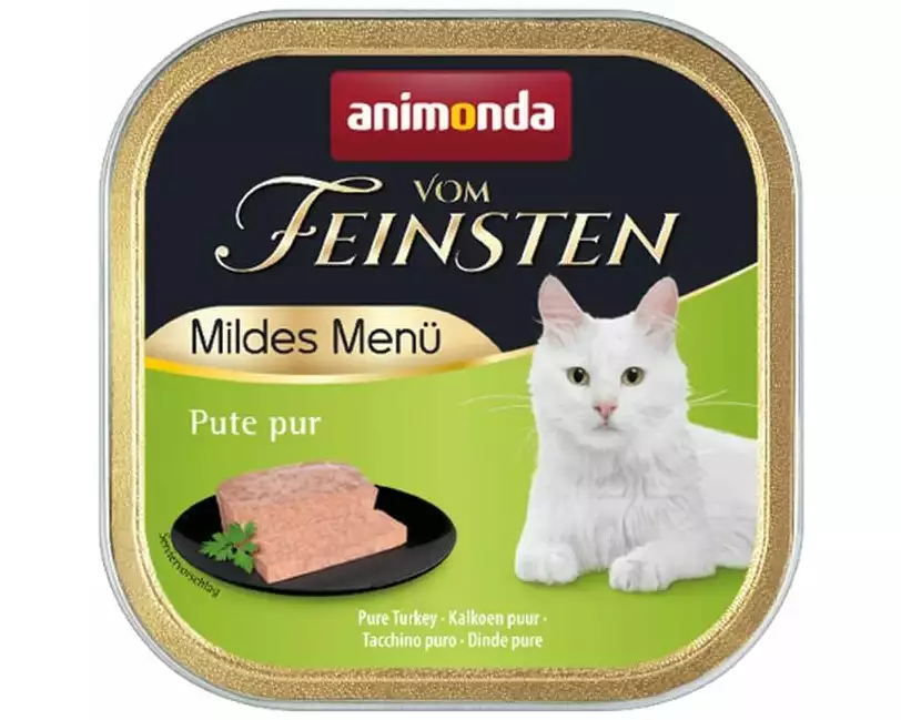animonda Nassfutter Vom Feinsten Mildes Menü Pute pur, 100 g