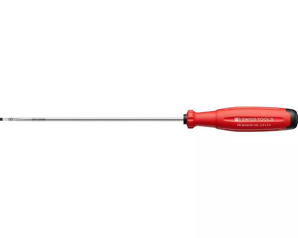 PB Swiss Tools Schlitz-Schraubenzieher SwissGrip Evo PB 38100.00-125 rot