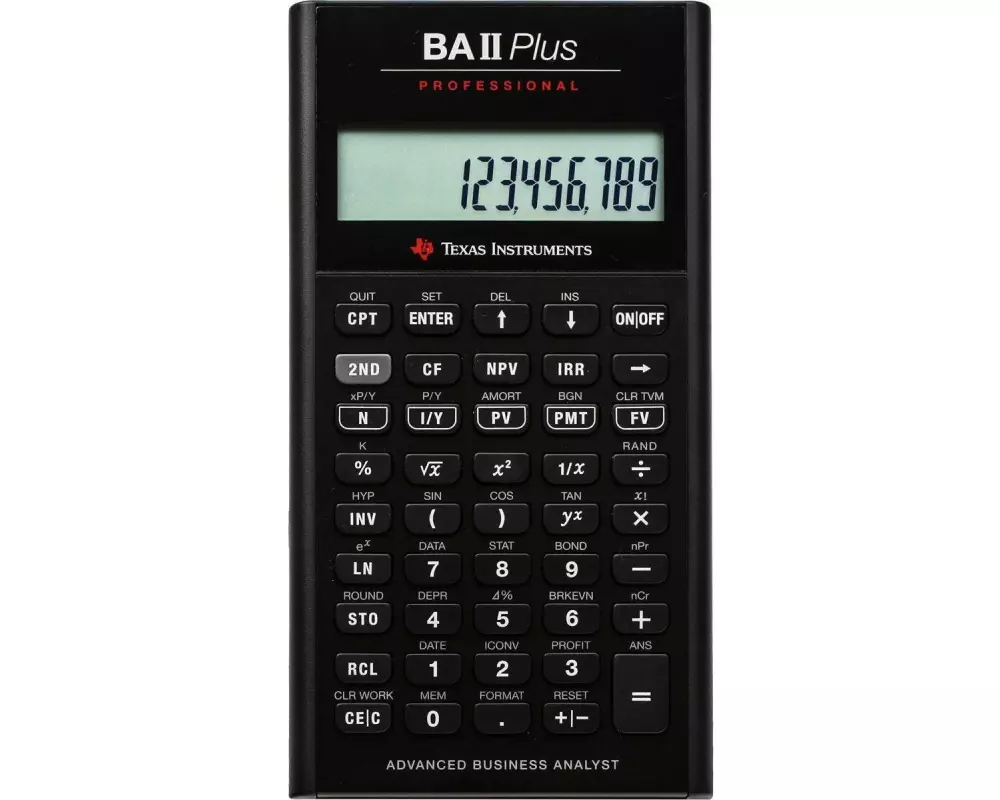 Texas Instruments Finanzrechner BAII Plus Prof