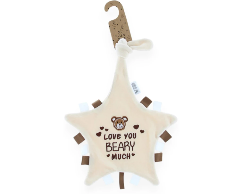 Very Important Baby Schmusetuch Stern Love you BEARY much Beige