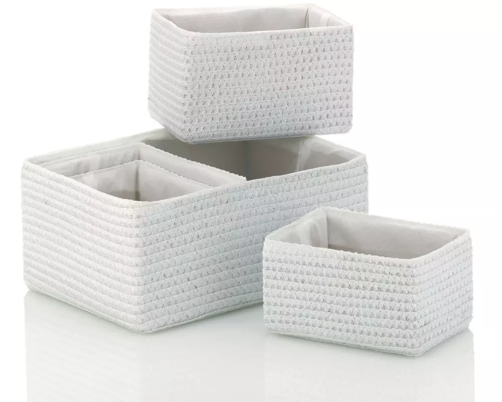 Kela Aufbewahrungskorb Rimossa 5 Stück, Weiss