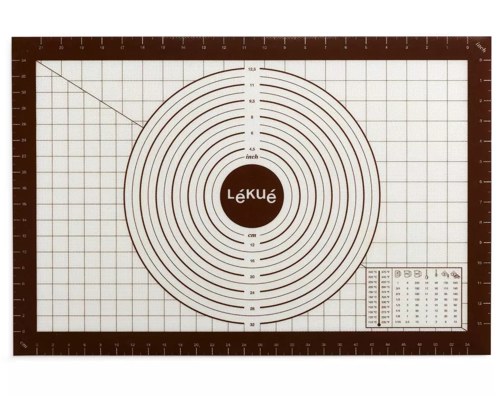 Lékué Backmatte mit Massangaben, Silikon, 60 x 40 cm