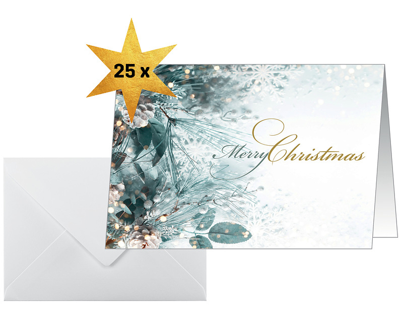 SIGEL Weihnachtskarten A6 DS086 Weihnachtsgesteck 25 Stück