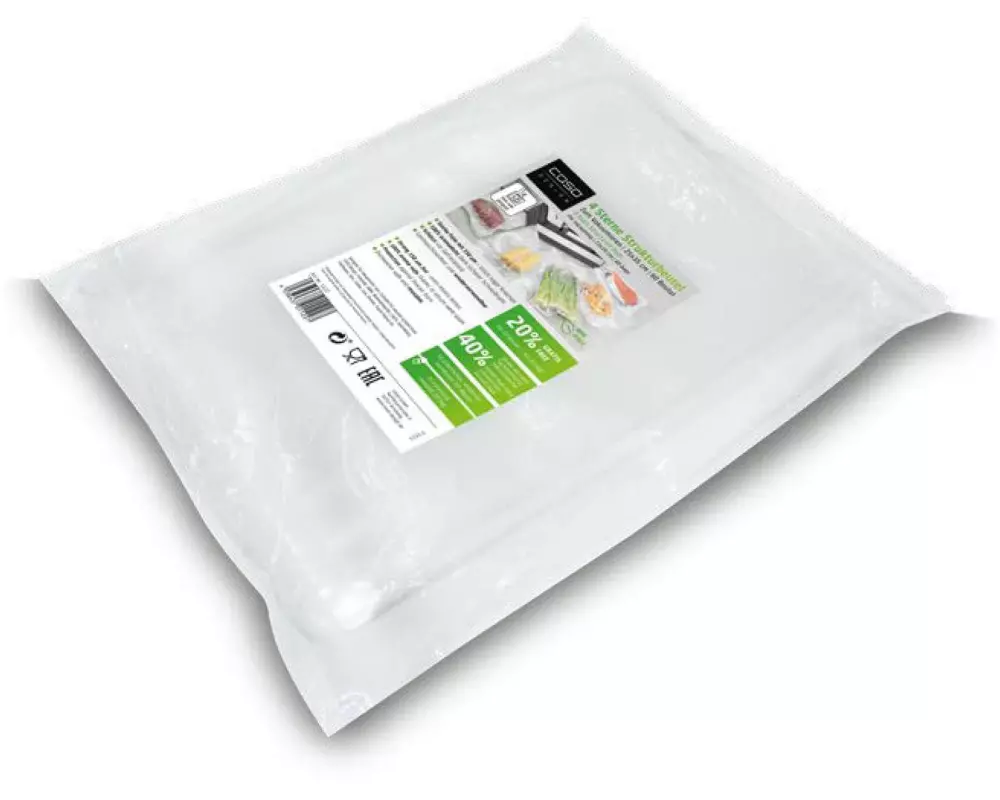Caso 4 Sterne Strukturbeutel 25 x 35 25 x 35 cm, transparent