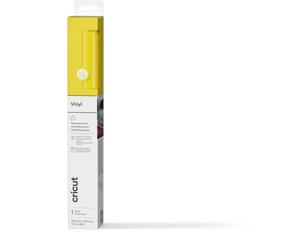 Cricut Vinylfolie Permanent 30.5 x 122 cm, 1 Stück, Bernstein