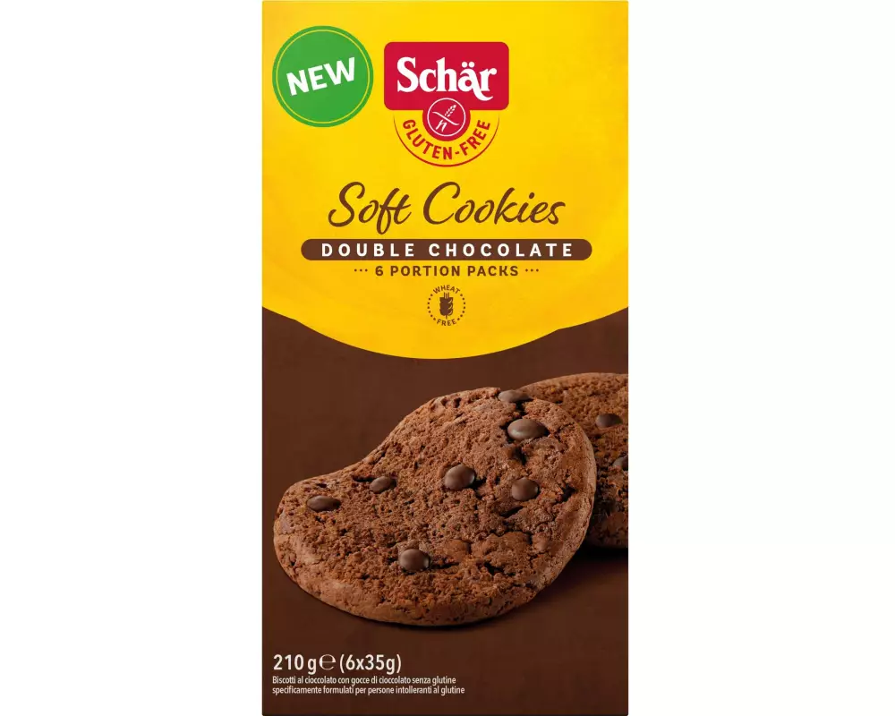 Dr.Schär Guetzli Soft Cookies Double Choc glutenfrei 210 g