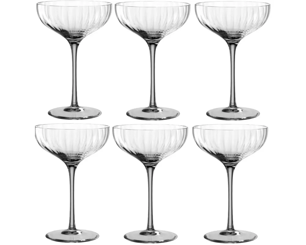 Leonardo Champagnerglas Poesia 260 ml, 6 Stück, Grau