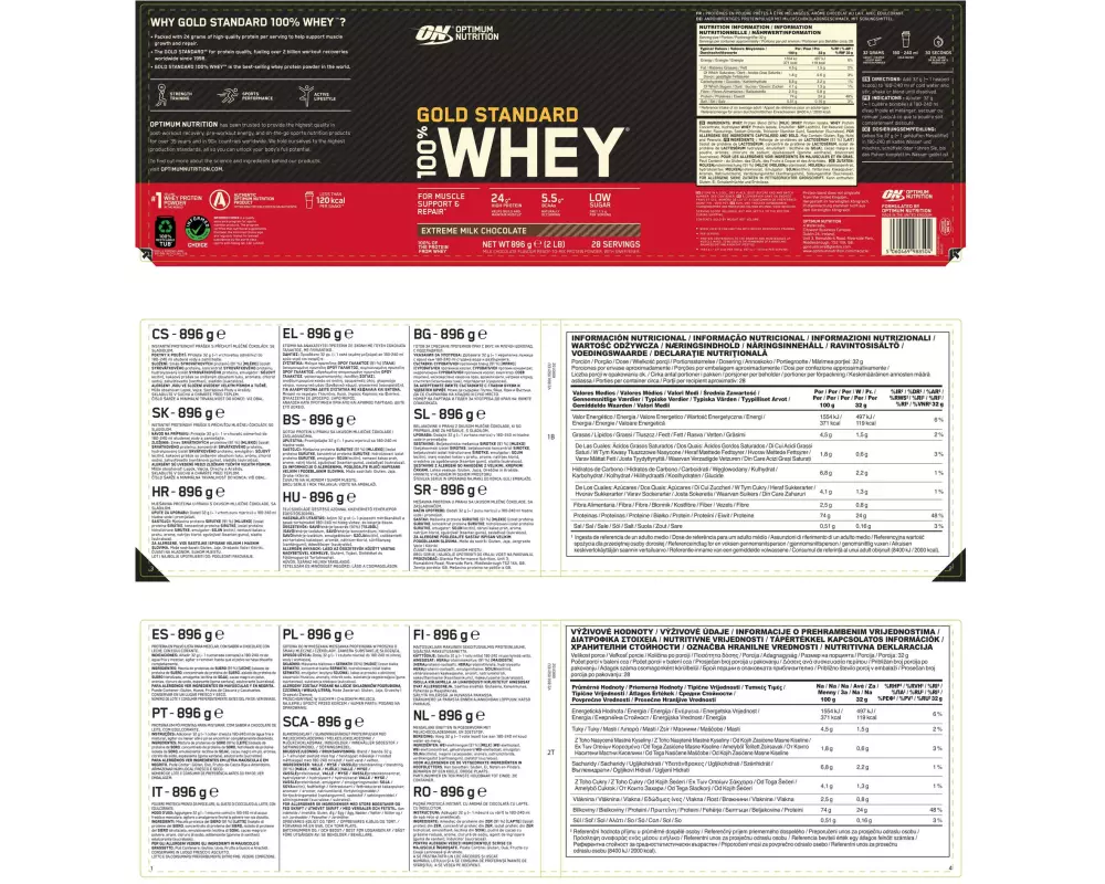 Optimum Nutrition Pulver Gold Standard Double Chocolate 450 g