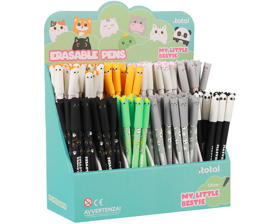 I-TOTAL Gelschreiber 0.5mm XL1873A Cute Animals, blau, assortiert