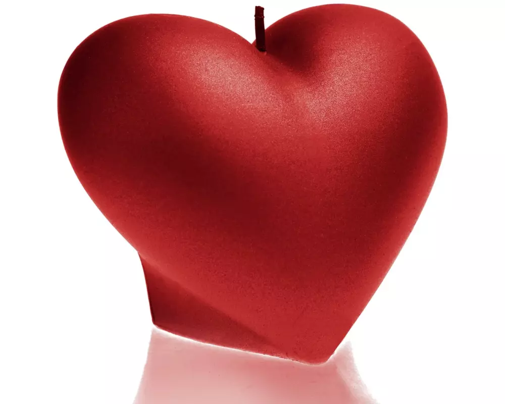 Candellana Kerze Herz Rot