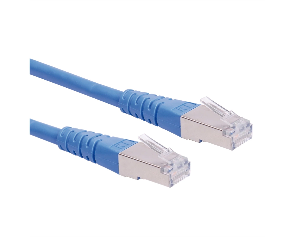 ROLINE Patchkabel Cat.6 (Class E) S/FTP (PiMF), blau, 0,3 m