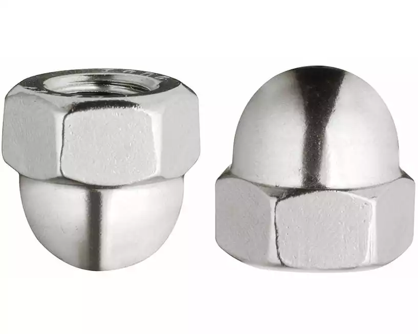 STRUCT Hutmuttern Inox A2 M6, 2 Stück