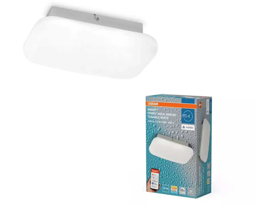 OSRAM Wandleuchte SMART+ Matter Orbis Wall Aqua 280 x 160 mm TW