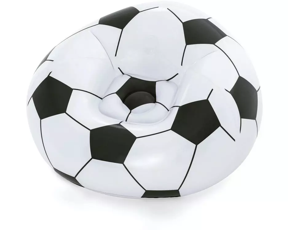 Bestway Aufblasbarer Sessel Up, In und Over Fussball, 114 x 112 cm