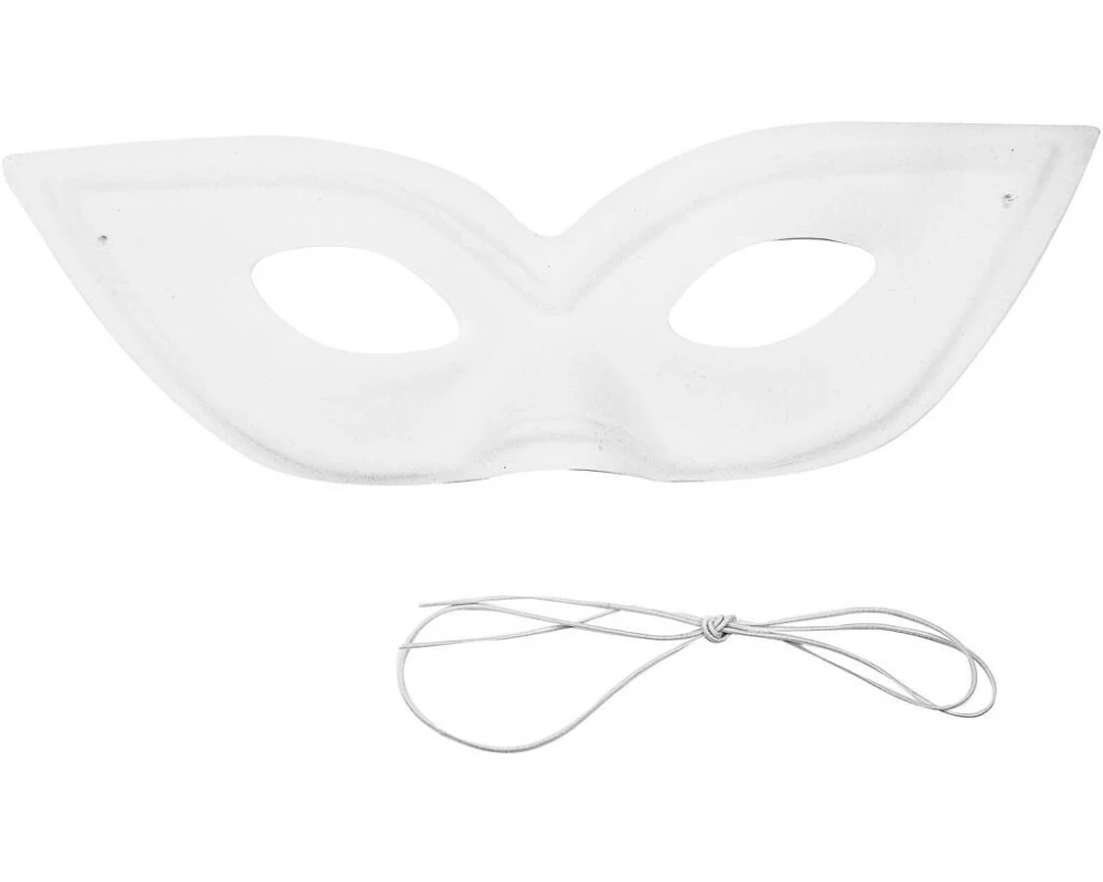 Creativ Company Maske 12 Stück, Weiss