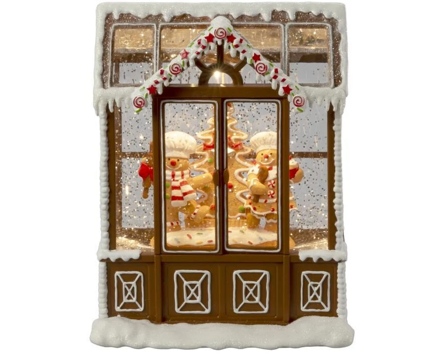 Konstsmide LED Wasserlaterne Lebkuchenhaus, Höhe: 21.5 cm