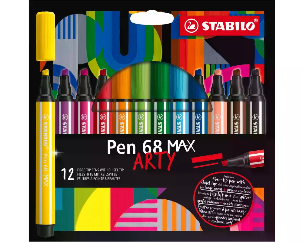 STABILO Filzstift Pen 68 MAX ARTY 12er Etui