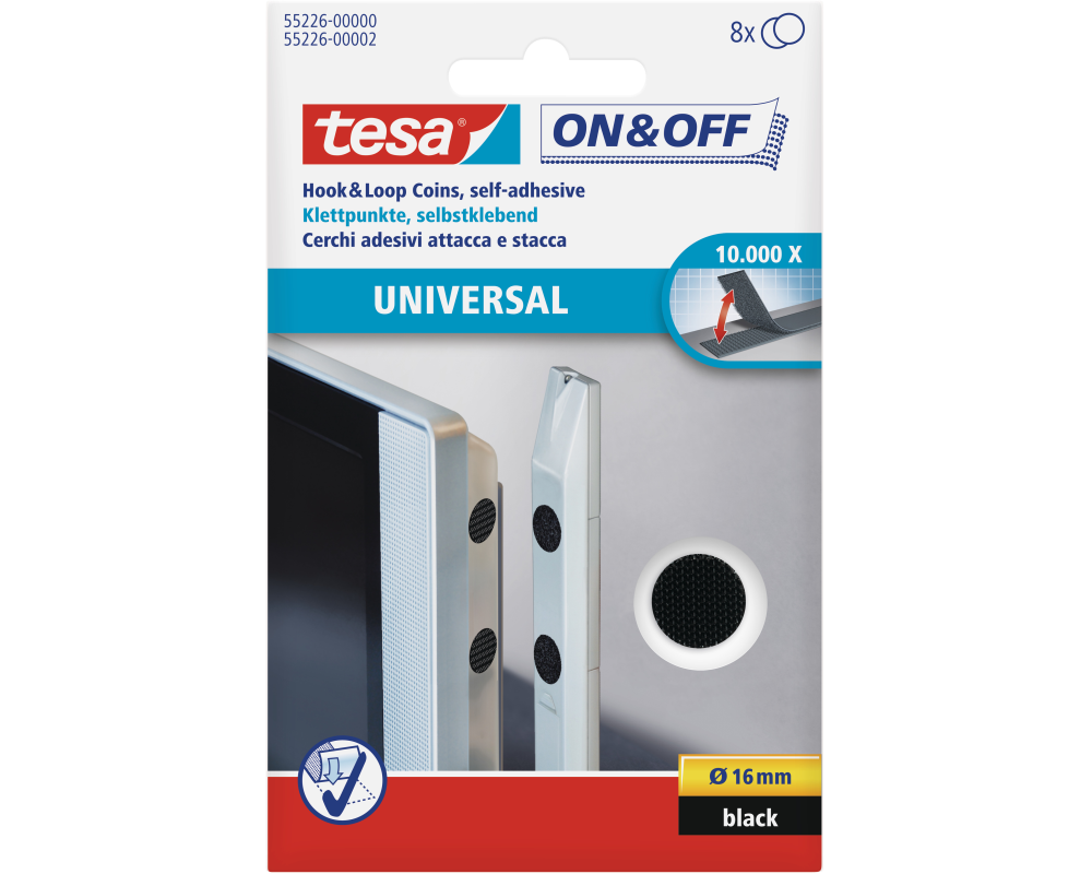 TESA Klettpunkte 552260000 16mm 8 Sets