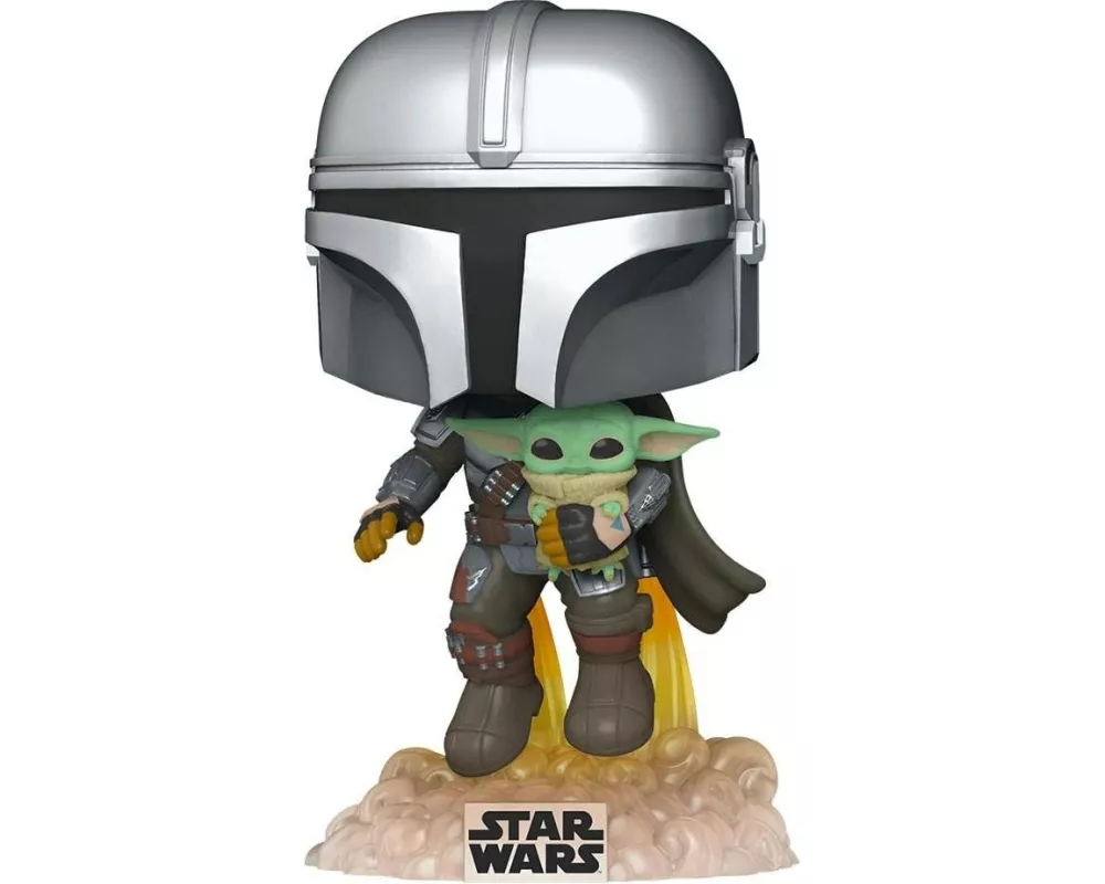 Funko Figur POP! Star Wars: Mando Flying with Jet Pack (402)