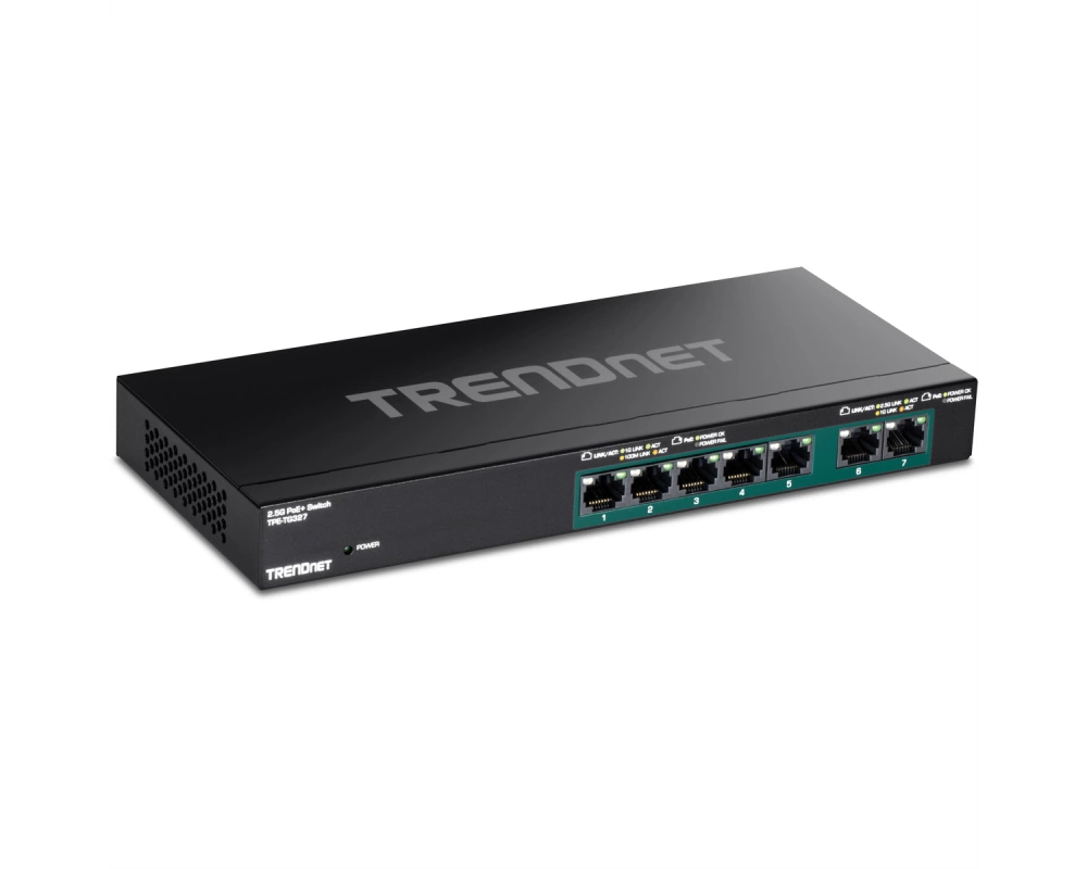 TRENDnet TPE-TG327 7-Port PoE+ Switch Multi-Gigabit