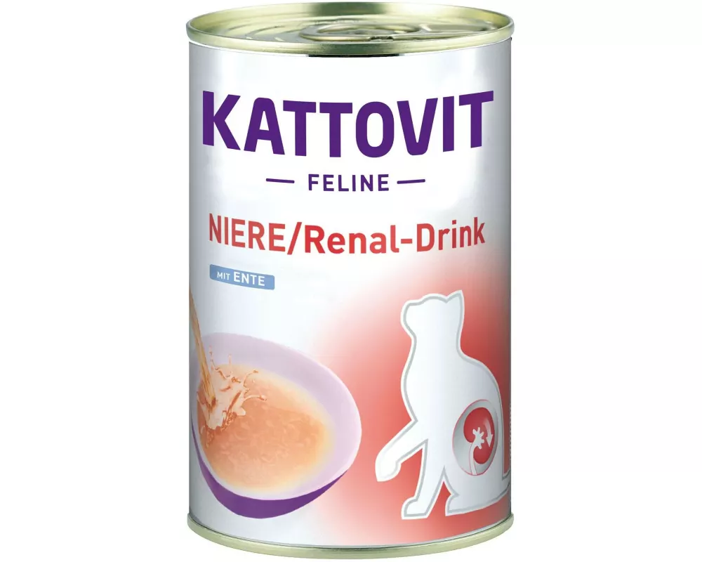 Kattovit Katzen-Snack Niere/Renal Drink, Ente, 135 ml
