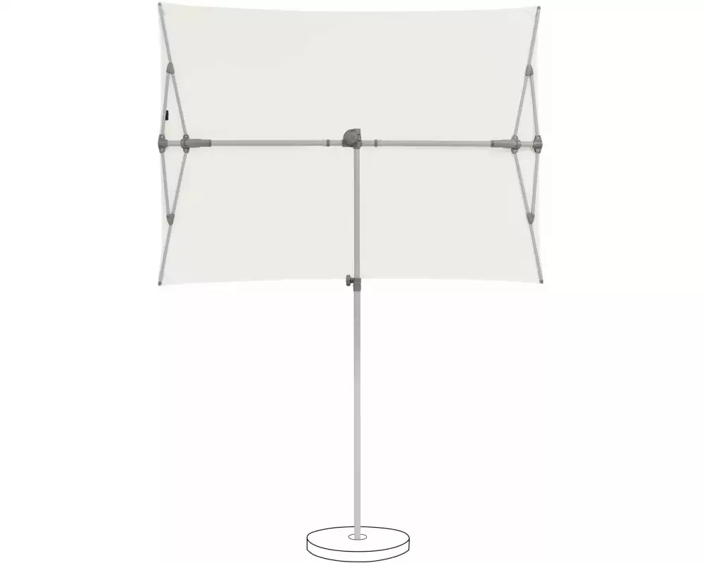 Suncomfort by Glatz Sonnenschirm Flex Roof Sandweiss, 195 x 140 mm