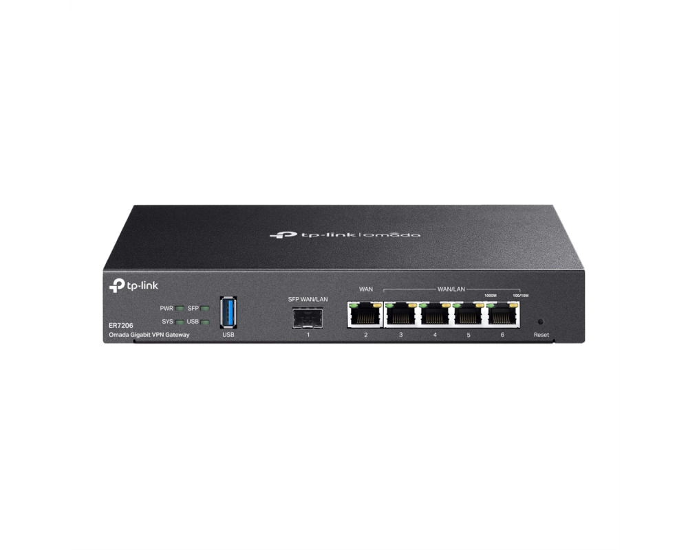 TP-Link VPN Router ER7206 , 1x Gigabit SFP WAN, 1x Gigabit RJ45 WAN