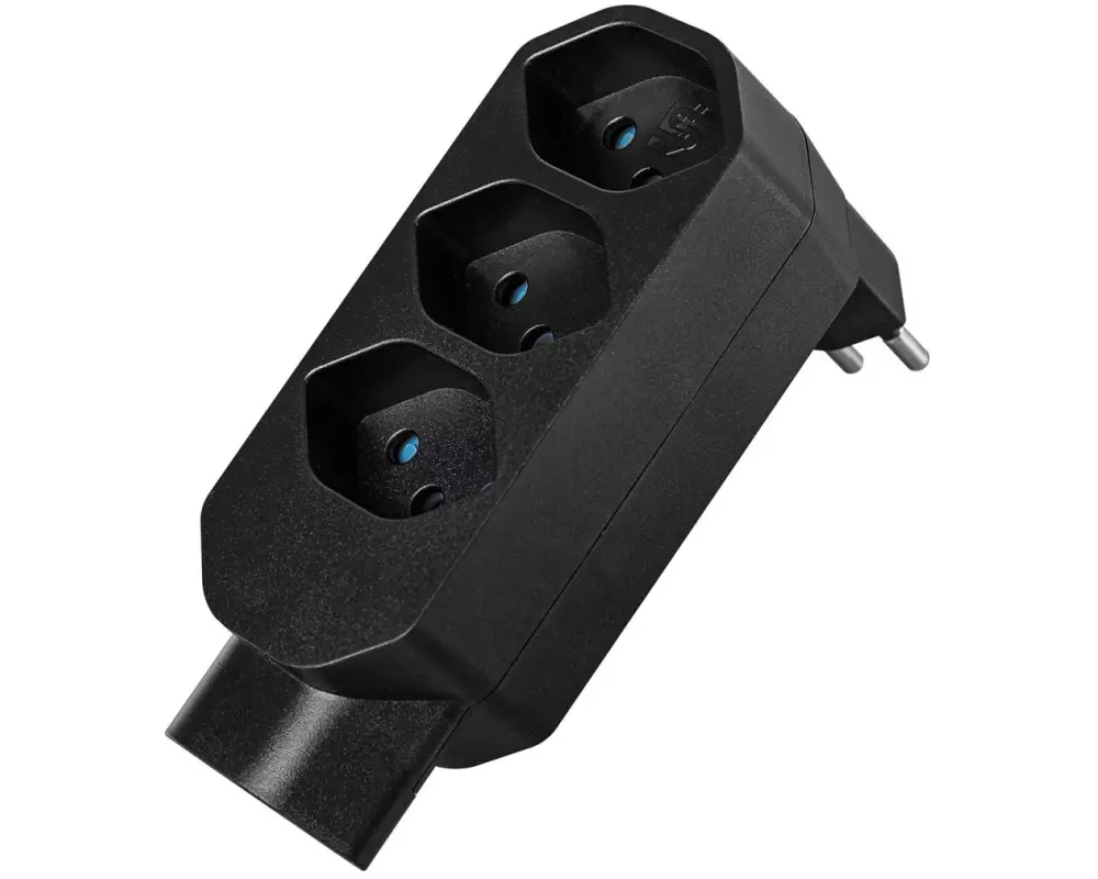 STEFFEN Manta Mehrfachadapter 4xT13 (1x unten) drehbar 4