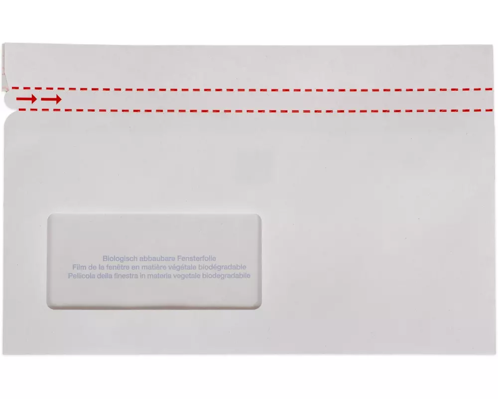 ELCO Dokumententasche aus Papier C5/6 Fenster links, 250 Stück