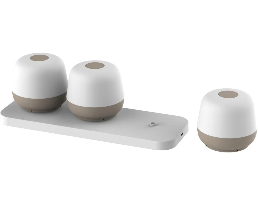 Schönenberger Akku-Tischleuchte MoveGlow 3er Set, Sand