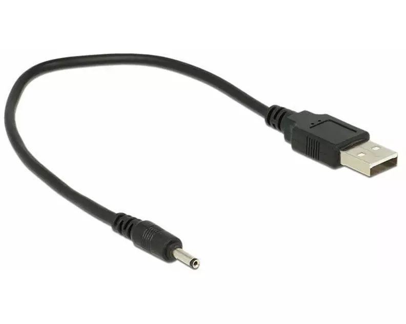 Delock USB-Stromkabel DC Hohlstecker 3/1.1mm USB-A - DC 0.27 m