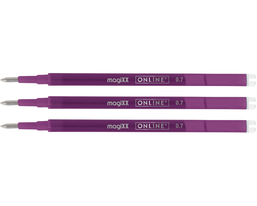 ONLINE Gel-Mine MagiXX 0.7mm 40163/3 lilac, Tag-Bag 3 Stück