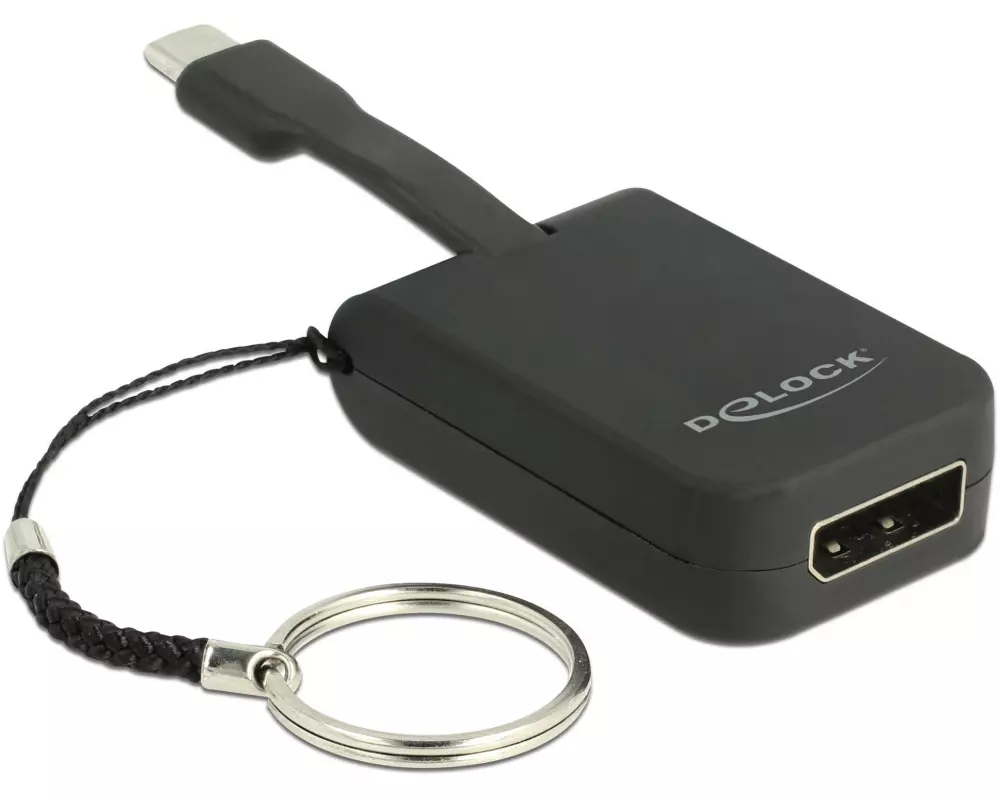 Delock Adapter USB-C – DisplayPort 4K, 60 Hz, mit Schlüsselanhänger