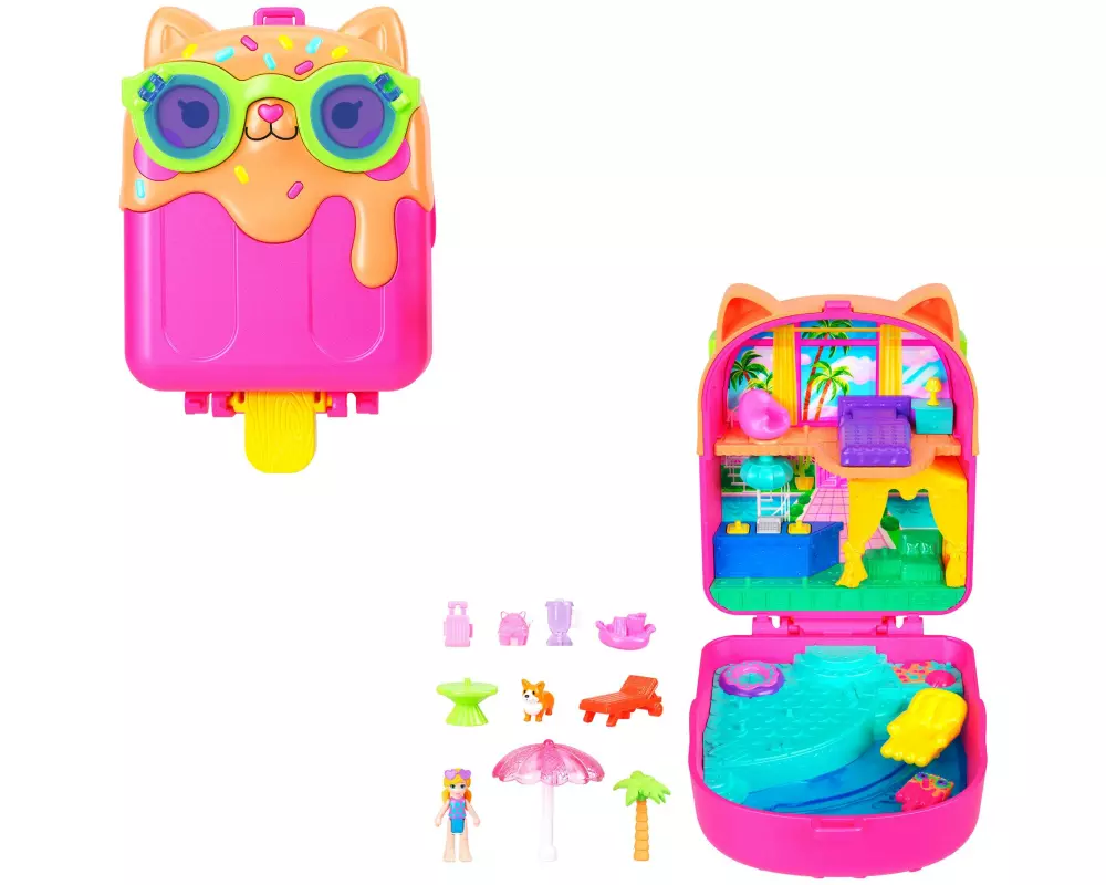 Polly Pocket Spielset Eis Kätzchen Schatulle