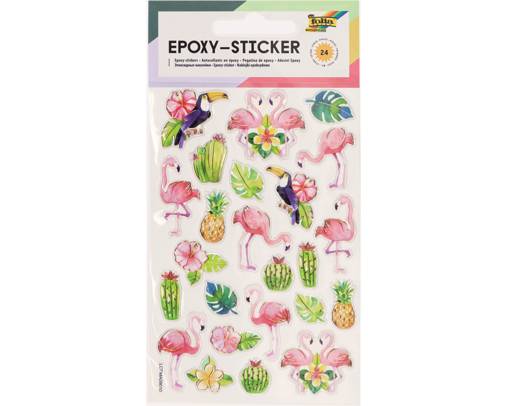 FOLIA Epoxy-Sticker 10x15cm 16304 Tropical