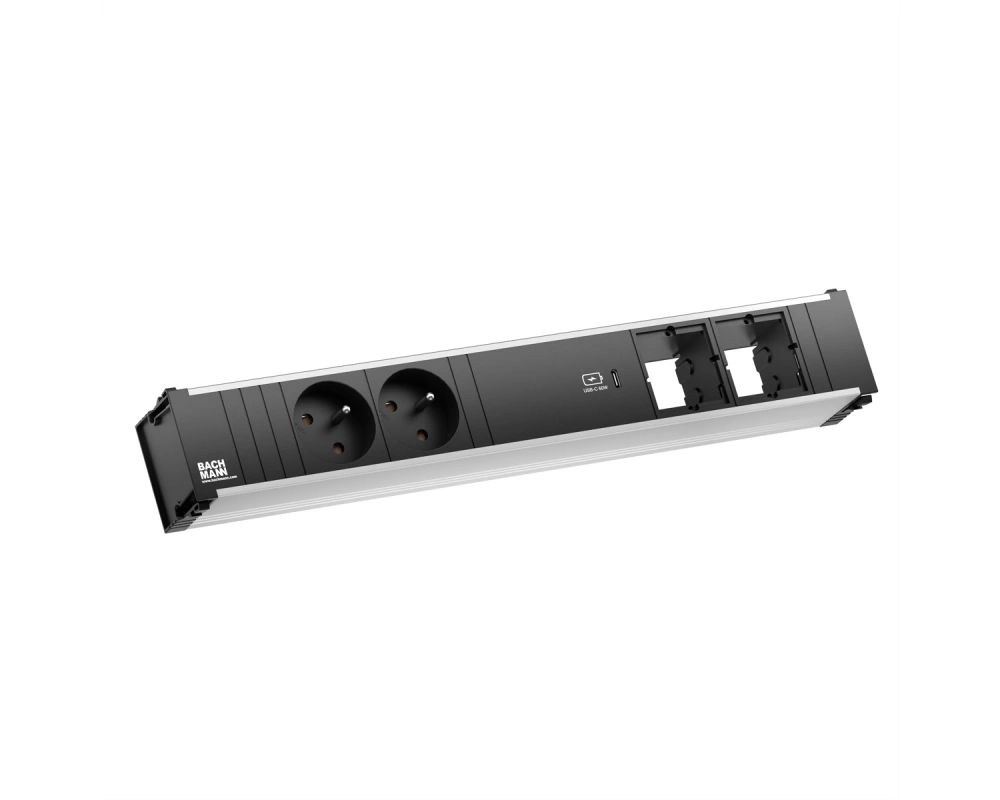 BACHMANN CONI 2xUTE 1xUSB C 60W 2xCM 0,2m GST18