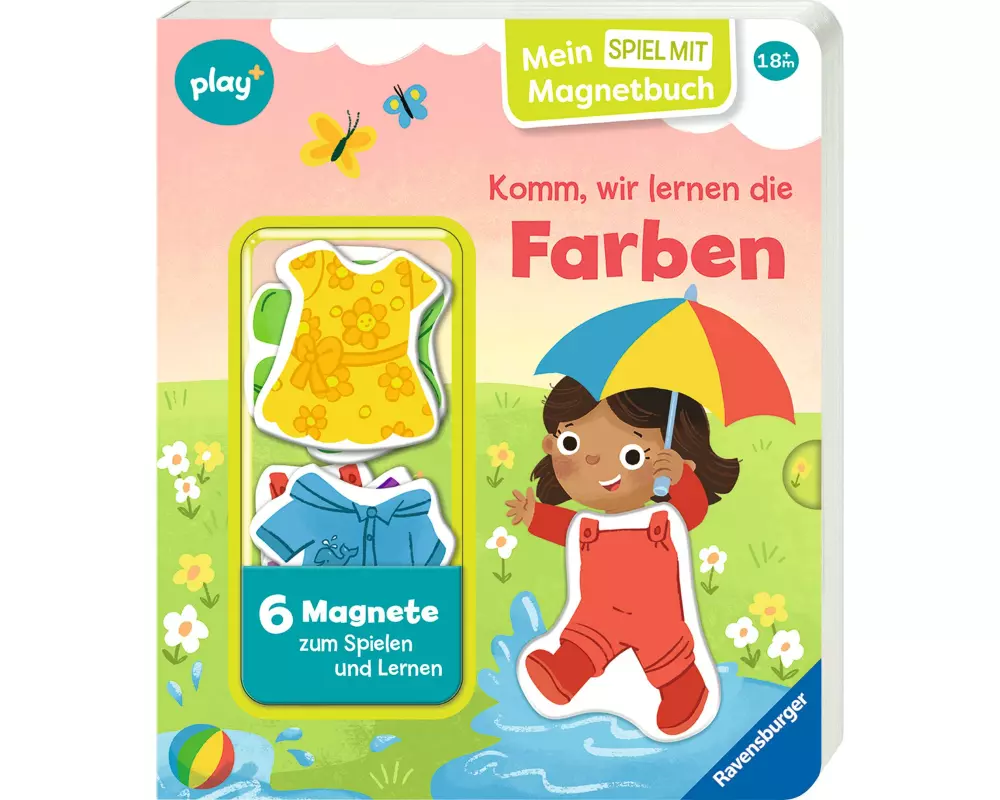 play+ Mein Spiel mit-Magnetbuch: Komm, wir lernen die Farben
